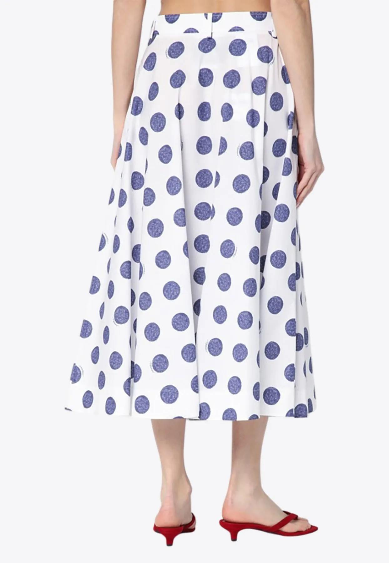 Polka Dots Midi Skirt