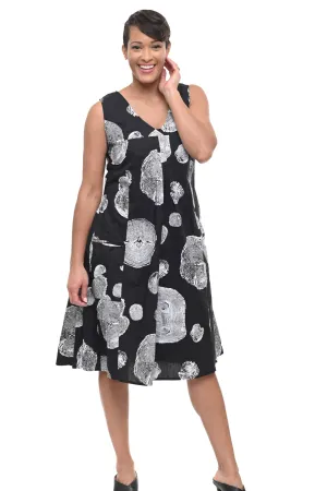 Poppie Dress in Black Urchin