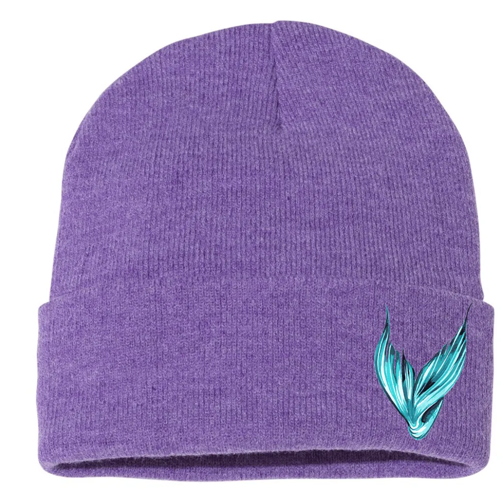 Purple Mermaid Tail Beanie