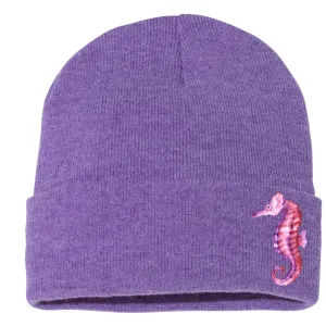 Purple Seahorse Beanie