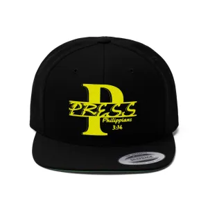 "Press" Flat Bill Hat