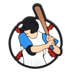 Ready To Run Badge Baseball Shoe Charm