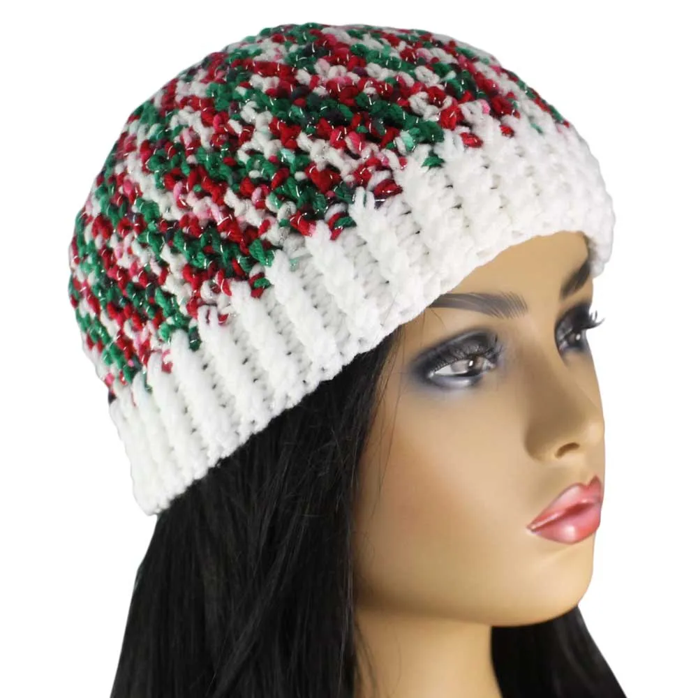 Red White Green Christmas Snug Beanie Hat Medium/Large - JMCH64ML
