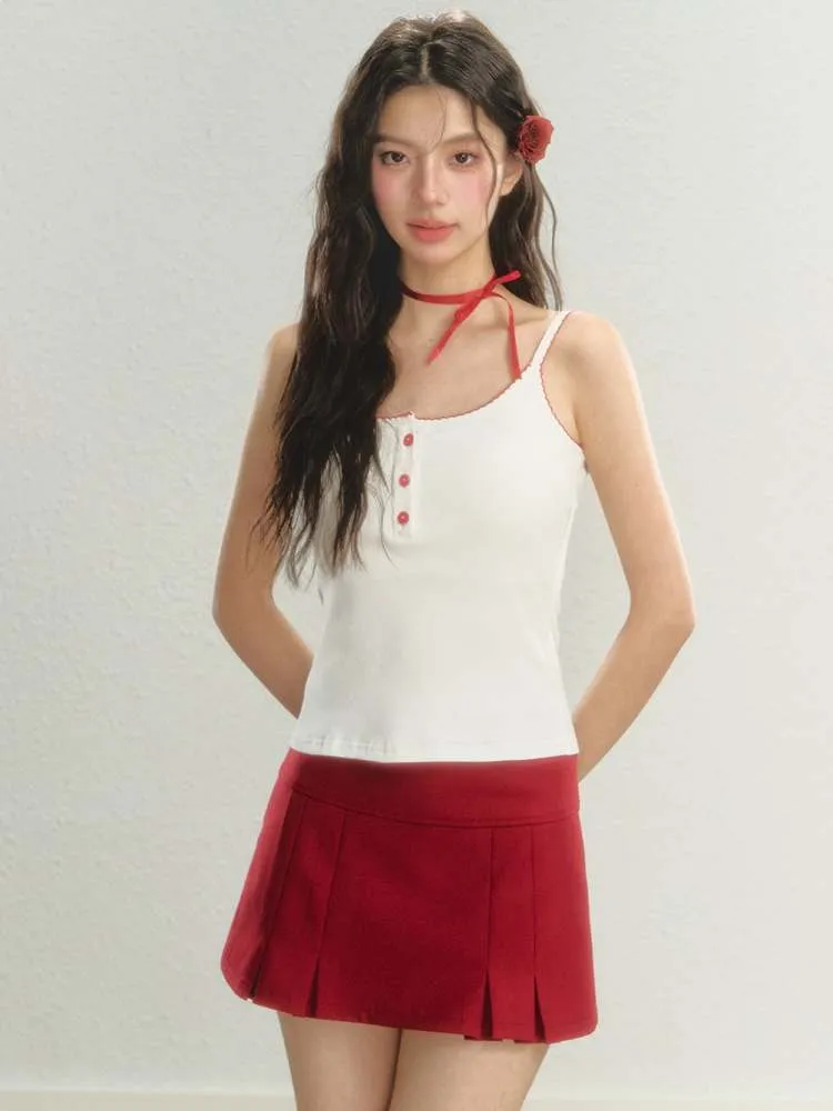 Retro College Style Girls Skirts