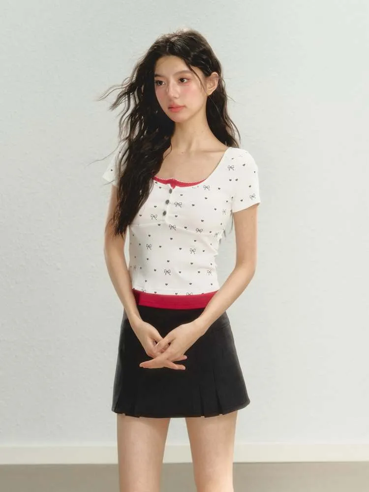 Retro College Style Girls Skirts