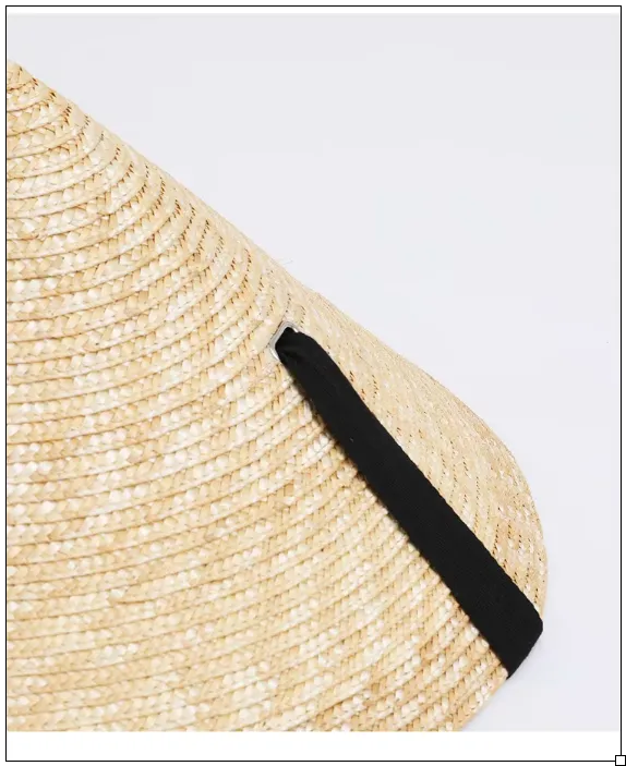 Retro Pointed Top Big Brim Straw Sun Hat