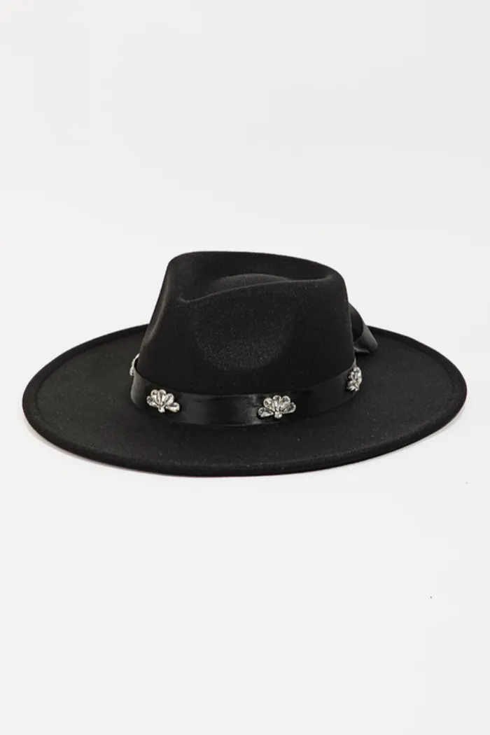 Rhinestone Fedora Hat