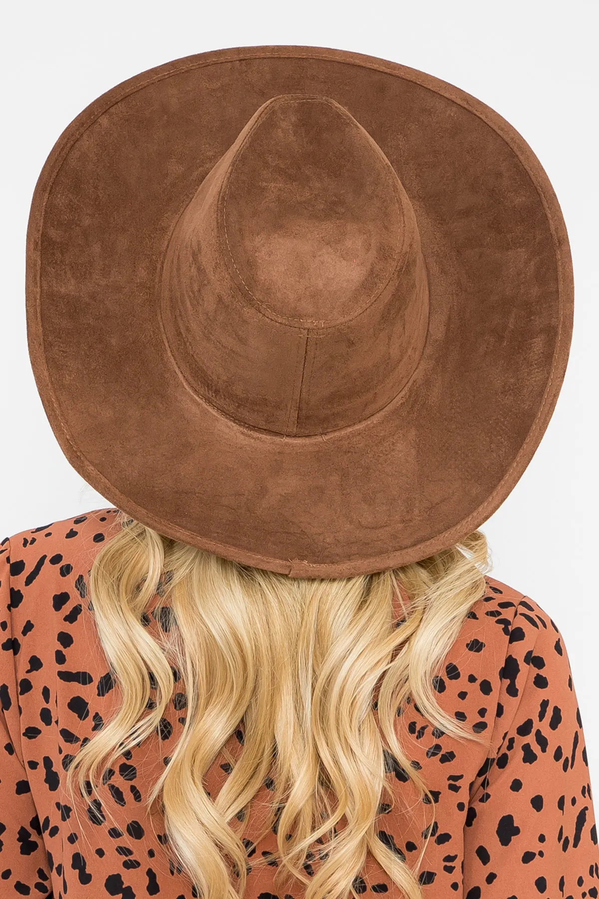 RHINESTONE GLITTER BRIM FEDORA HAT