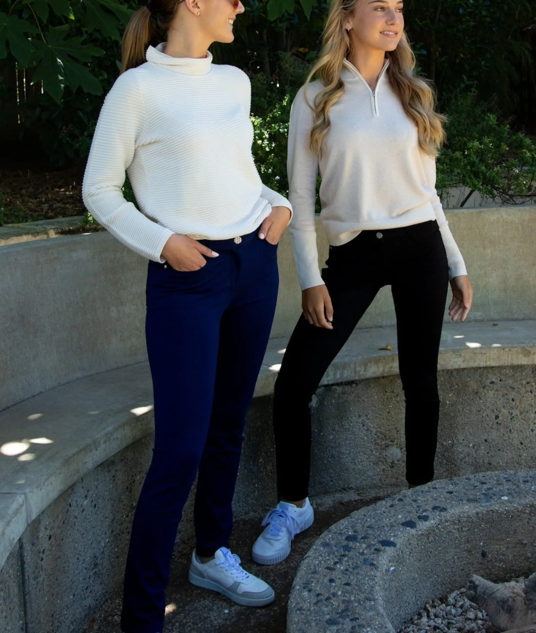 Rib Cotton Funnel Neck Ellie Sweater