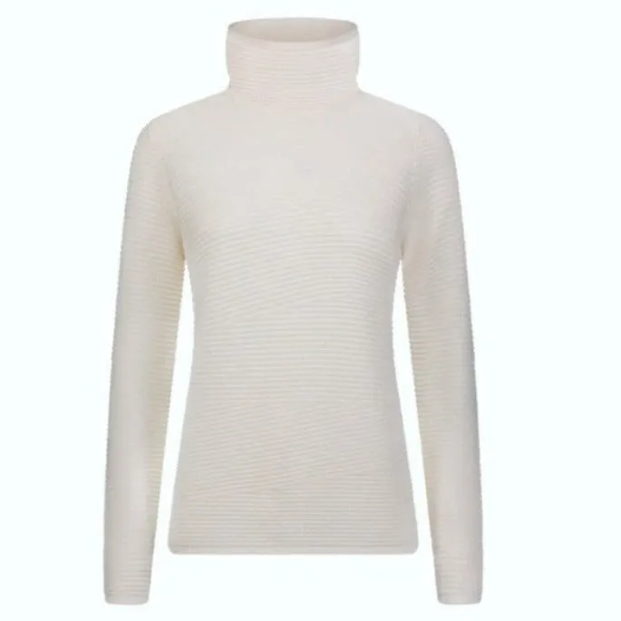 Rib Cotton Funnel Neck Ellie Sweater