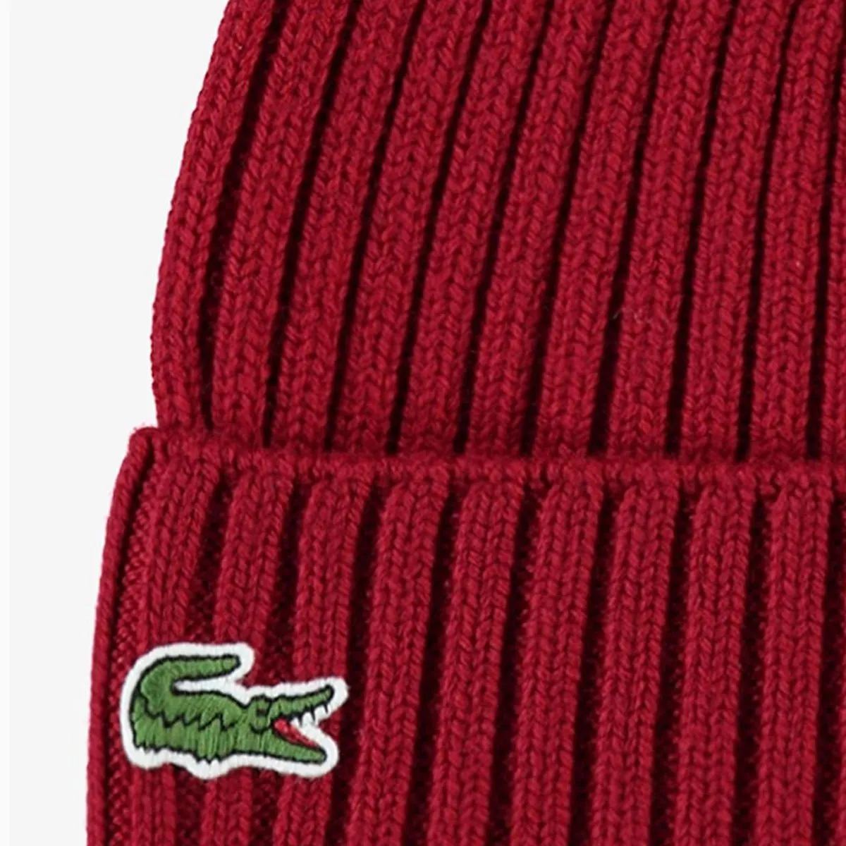 Ribbed Wool Beanie Hat