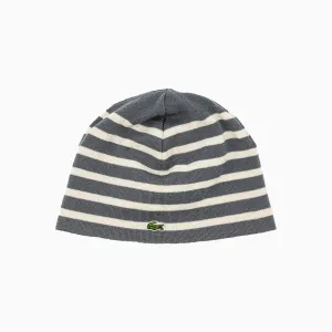 Ribbed Wool Reversible Beanie Hat