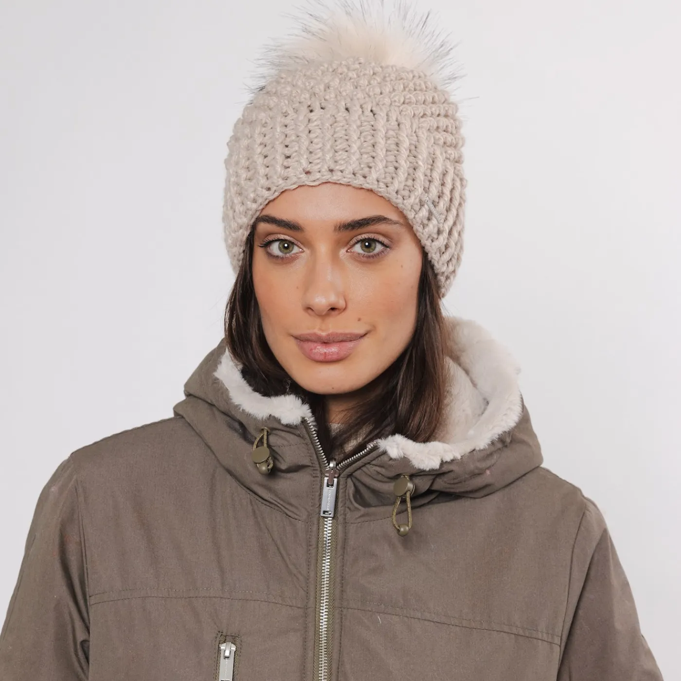 Rino & Pelle Beanie | Birch / Black