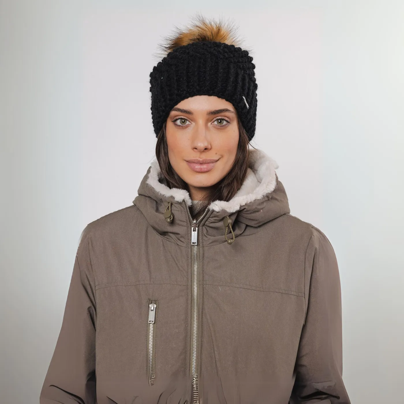 Rino & Pelle Beanie | Birch / Black