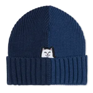 Ripndip Lord Nermal Split Beanie - Navy/Slate