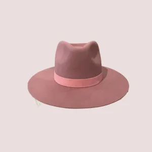 ROSE WIDE BRIM FEDORA