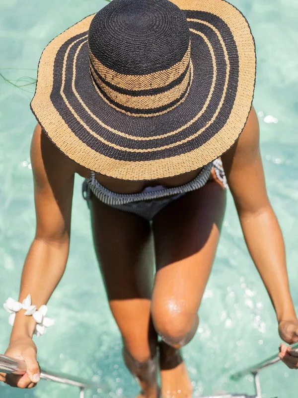 Roxy Womens Salt Water Happiness Straw Sun Hat