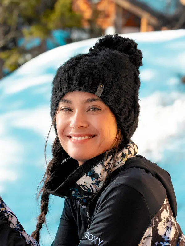 Roxy Womens Winter Beanie - True Black