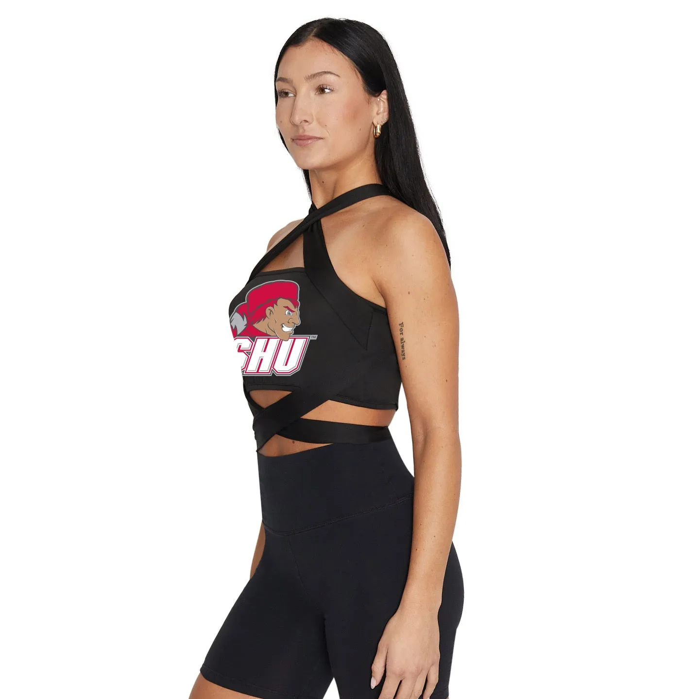 Sacred Heart Pioneers Black Multi Way Bandeau Top