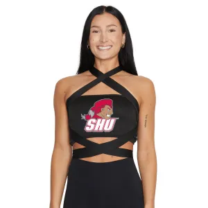 Sacred Heart Pioneers Black Multi Way Bandeau Top