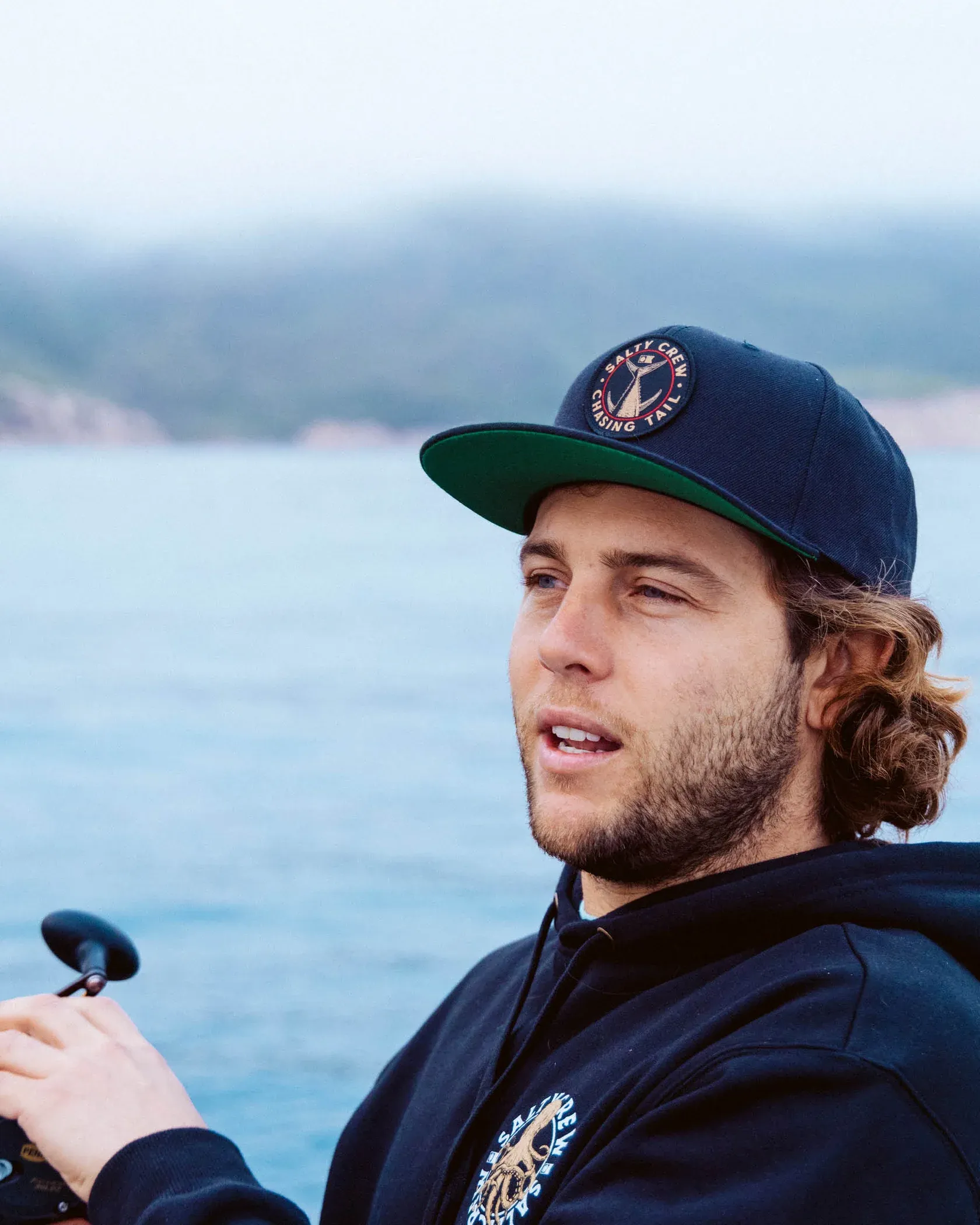 Salty Crew Mens Tailgate 6 Panel Hat - Black