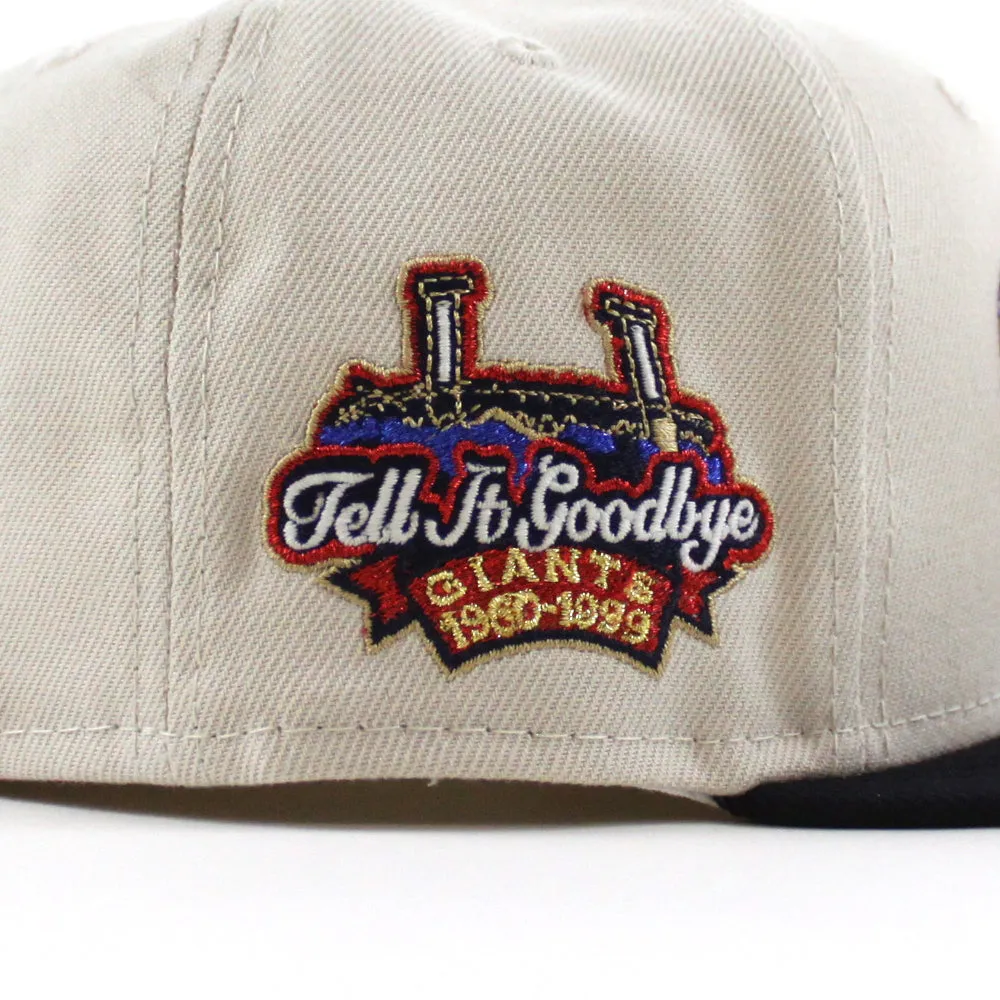 San Francisco Giants Tell It Good Bye New Era 59Fifty Fitted Hat (Stone Navy Green Under Brim)