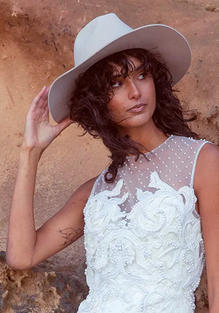 Serena Fedora- Beige