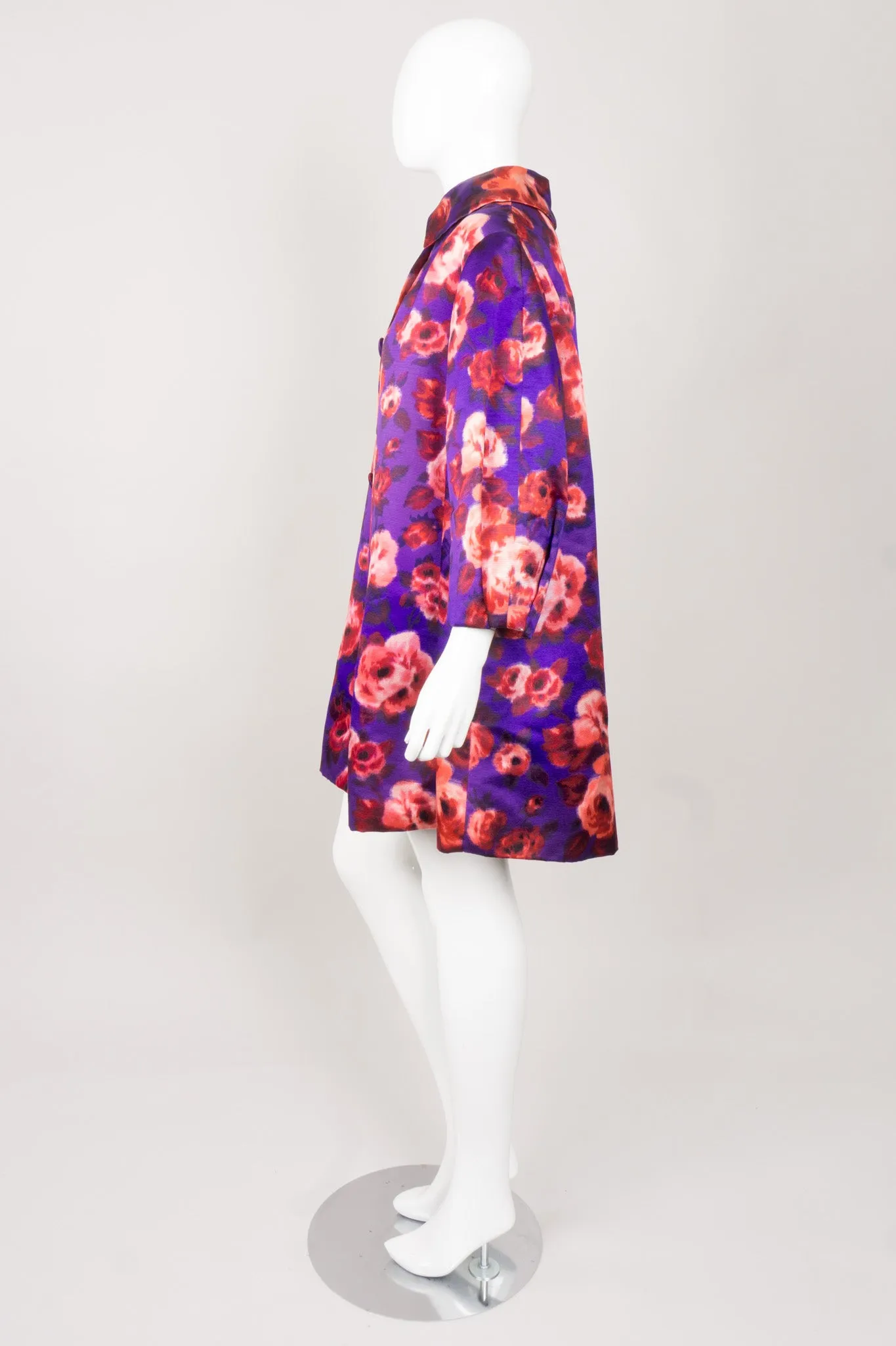 Silk Floral Coat