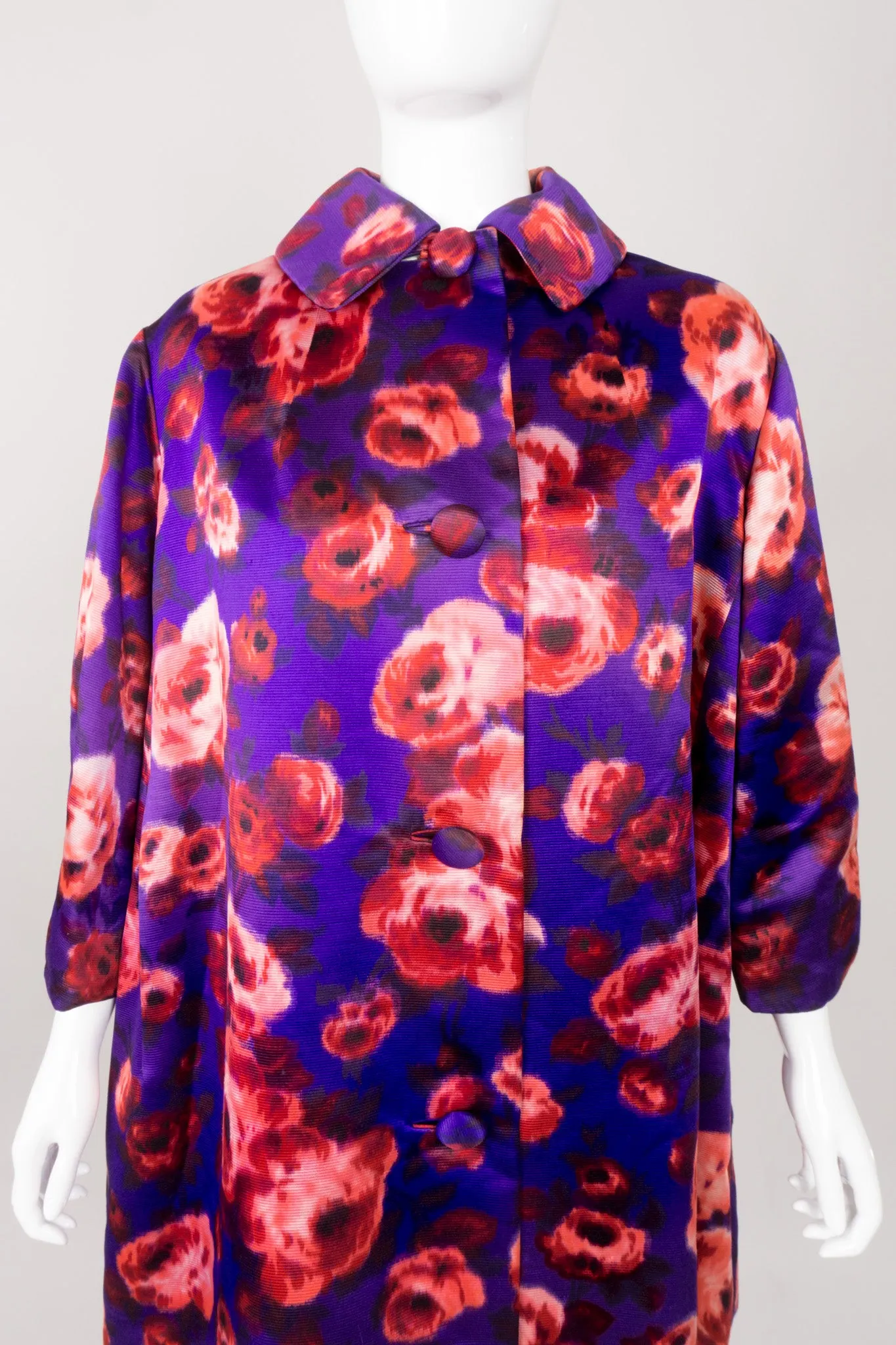 Silk Floral Coat
