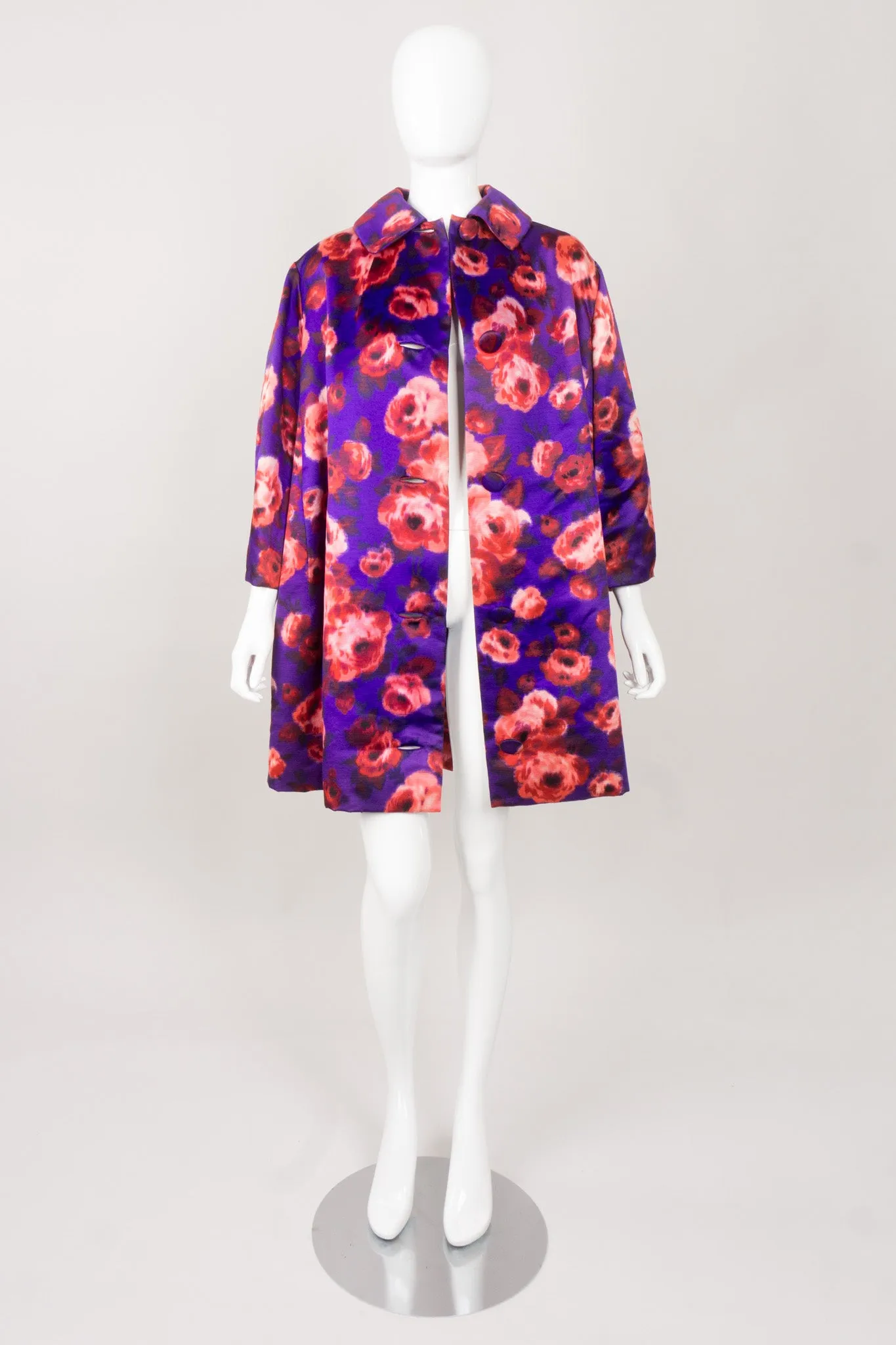 Silk Floral Coat