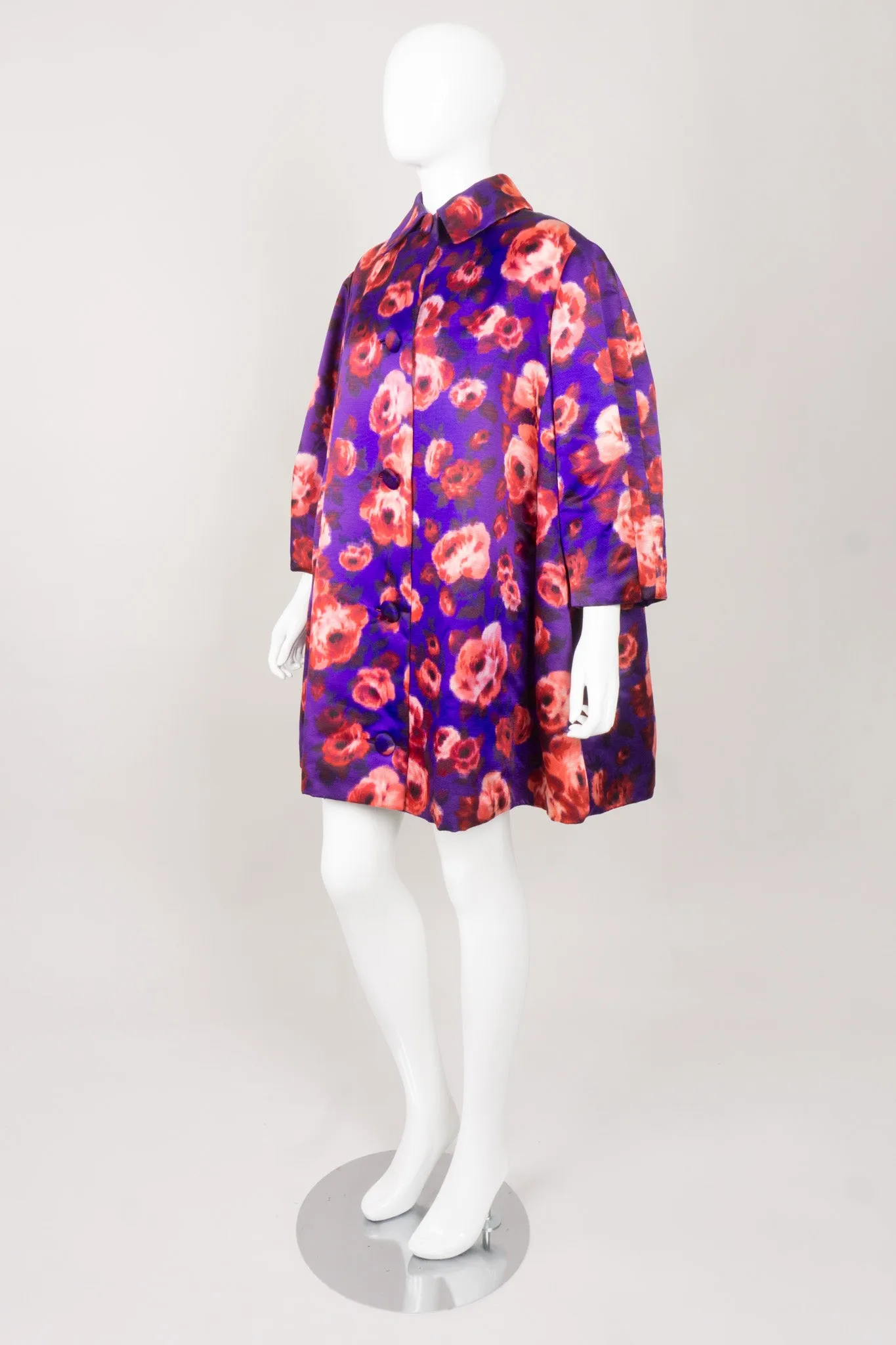 Silk Floral Coat