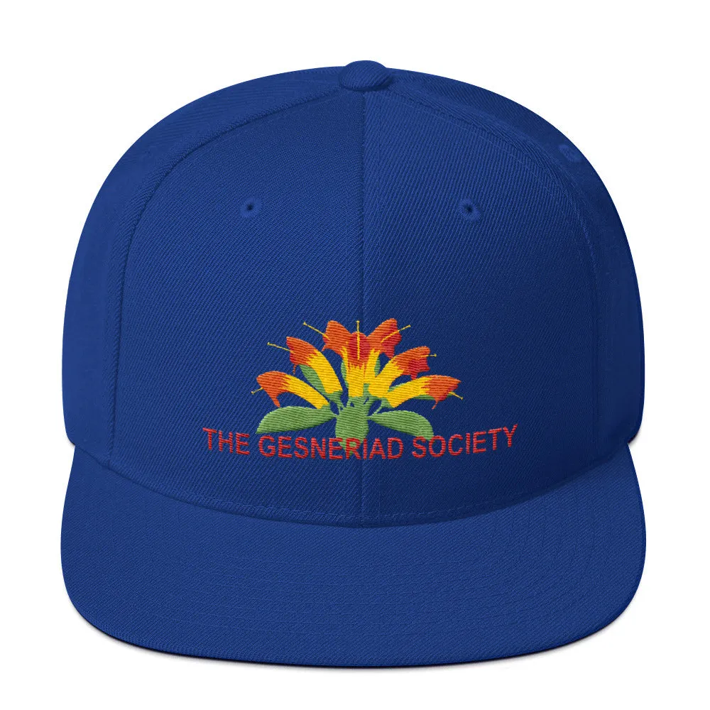 Snapback Hat with embroidery of Aeschynanthus