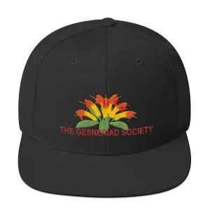 Snapback Hat with embroidery of Aeschynanthus