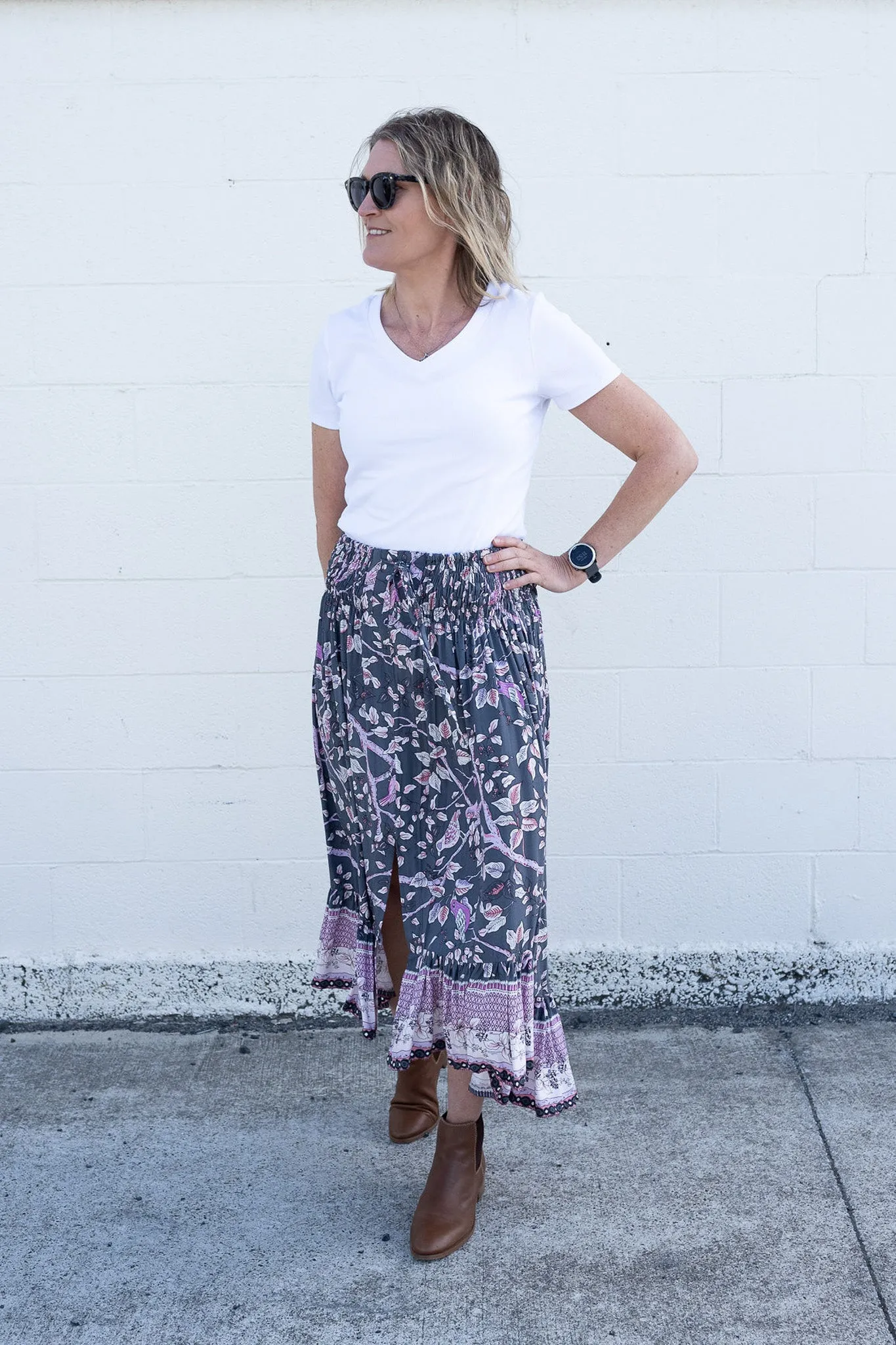 Songbird Floral -  Magnolia Maxi Skirt