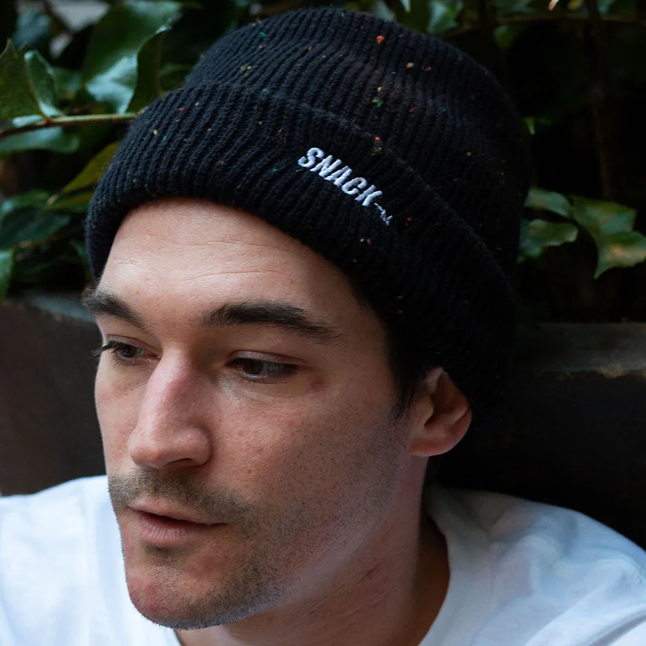 SPECKLE BEANIE - BLACK