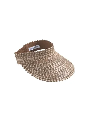 Speckled Baha Visor Brown-Off White