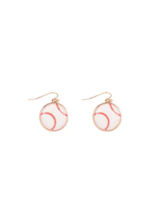 SPORTS EPOXY FISH HOOK EARRINGS
