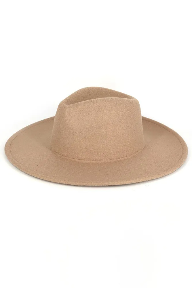 STAPLE FEDORA HAT/AMH0142 Sand Taupe