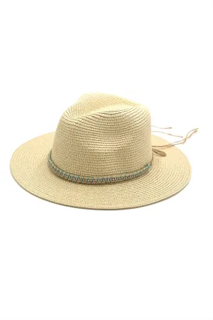 SUN HAT WITH RHINETONES BAND