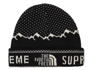 Supreme x TNF Fold Beanie Black