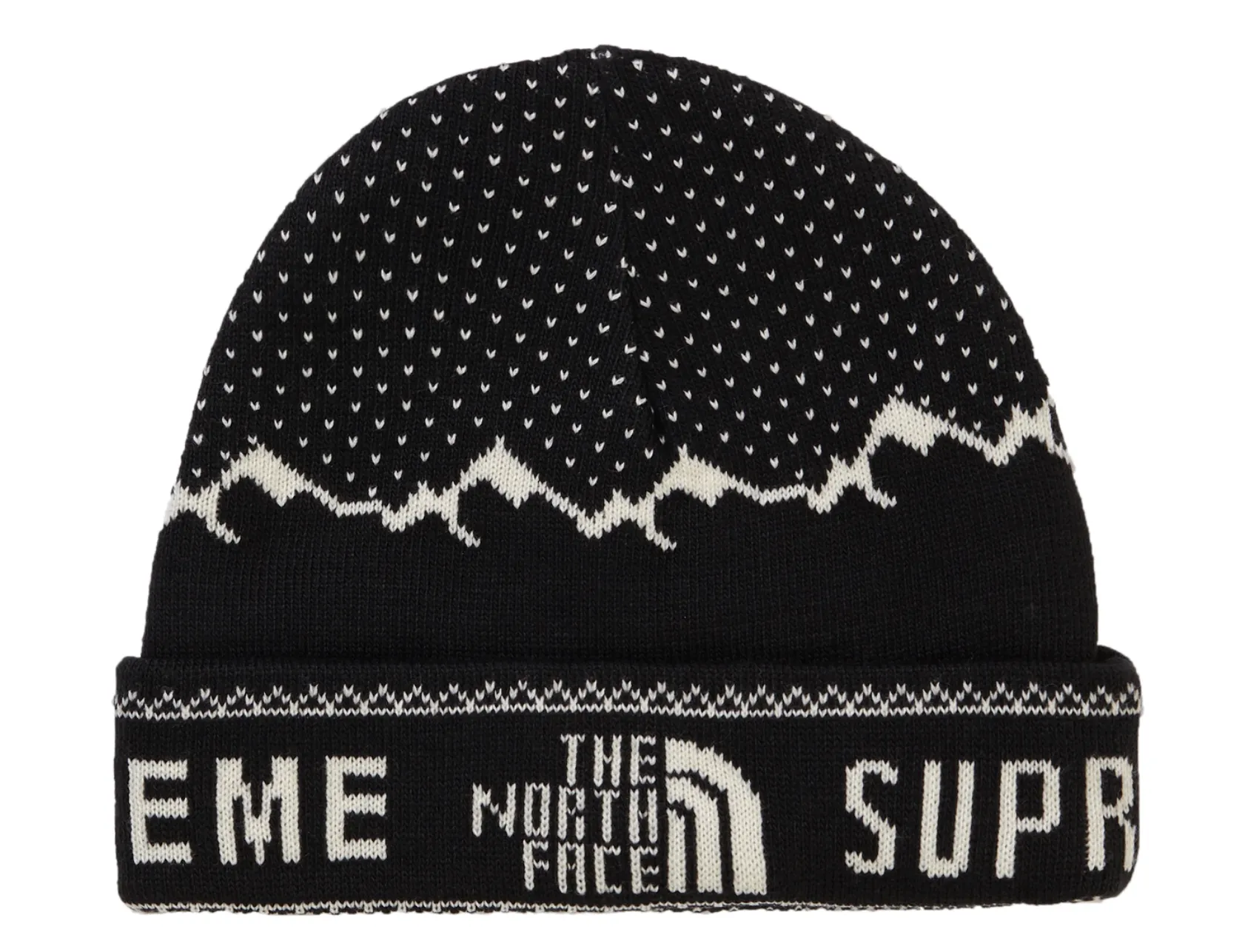 Supreme x TNF Fold Beanie Black