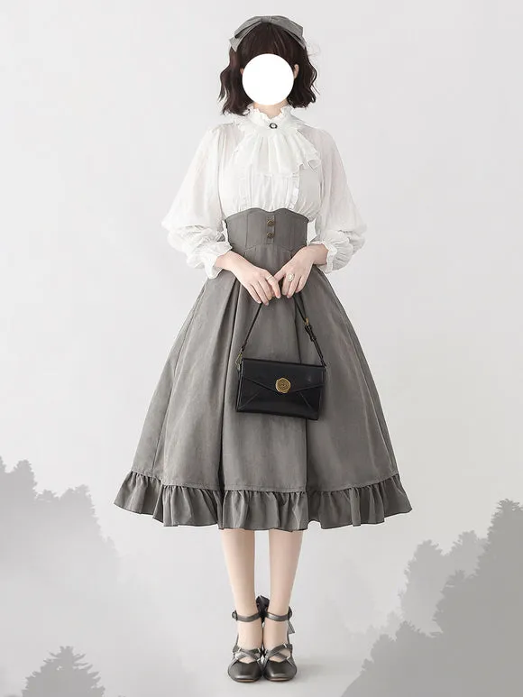 Sweet Lolita SK Blue Ruffles Lolita Skirts