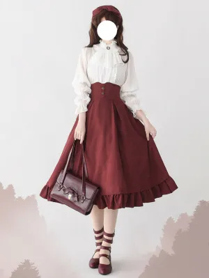 Sweet Lolita SK Blue Ruffles Lolita Skirts