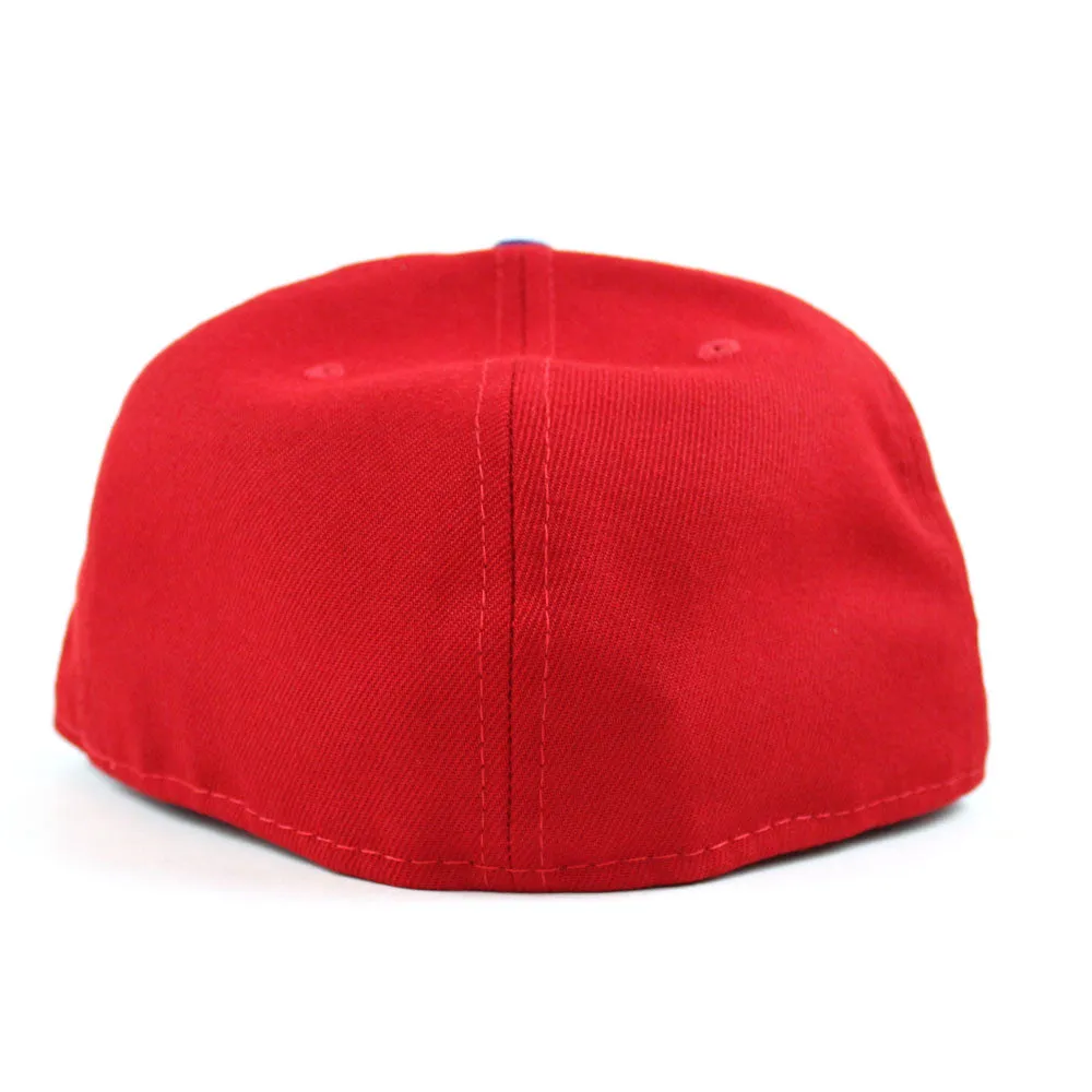 Texas Rangers 1995 All Star Game New Era 59Fifty Fitted Hat (Red Sky Blue Under Brim)