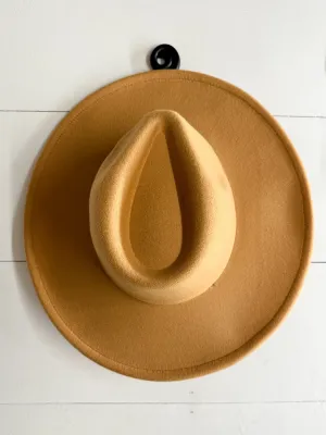 The Dandy Wide Brim Hat- Camel