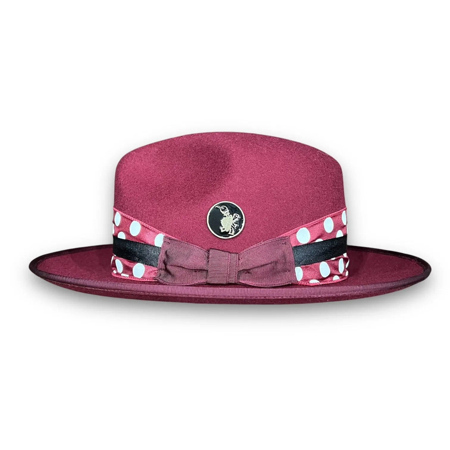 THE FLAMEKEEPERS HAT CLUB MARCUS BLACK CHERRY FEDORA
