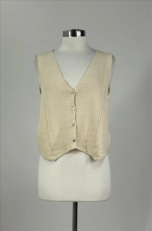 The Janessa Floral Back Sweater Vest
