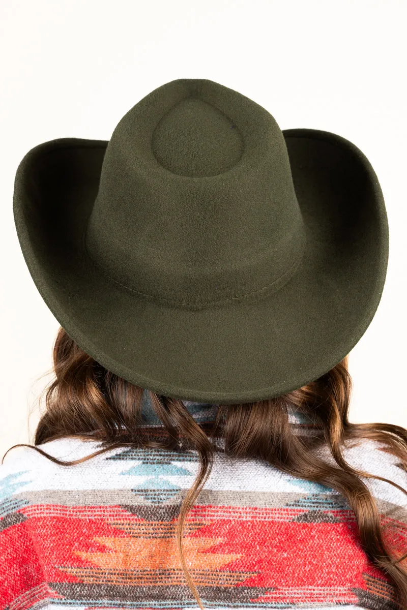 The Lainey Olive Felt Hat