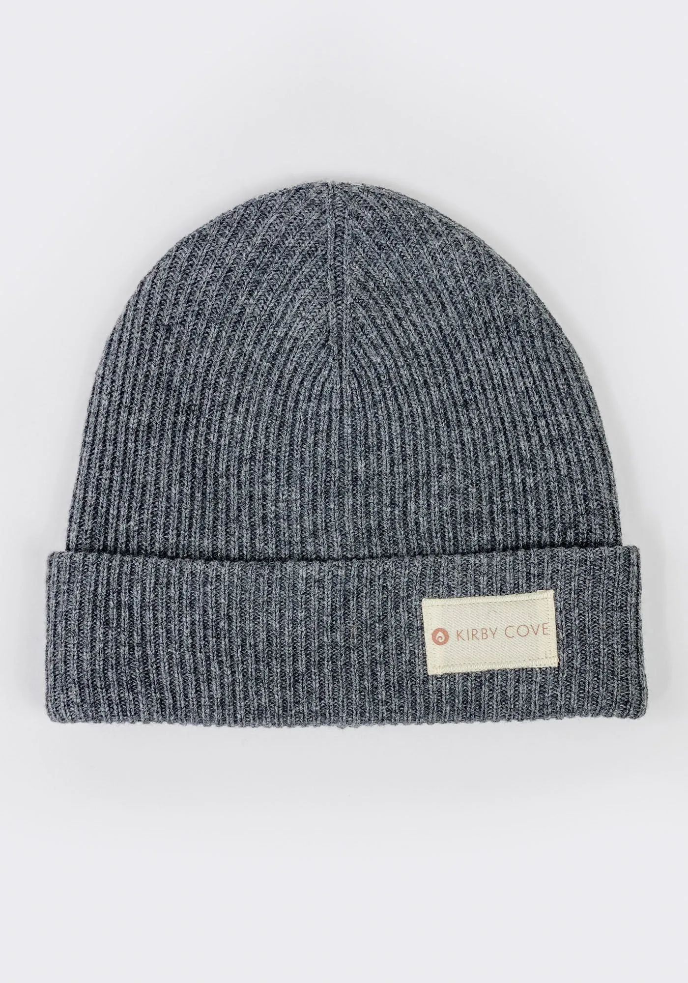 The Sunset Beanie (Merino Wool-Cashmere) – Heather Gray