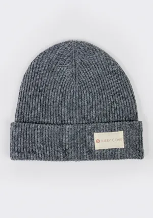 The Sunset Beanie (Merino Wool-Cashmere) – Heather Gray